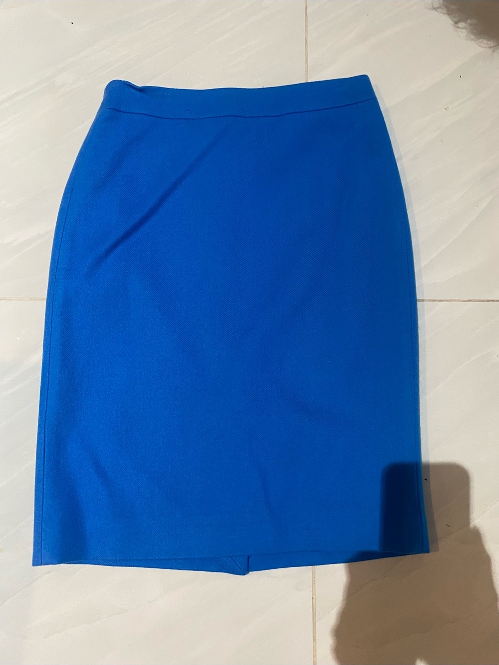 J. Crew Cobalt Blue Tailored Pencil Skirt